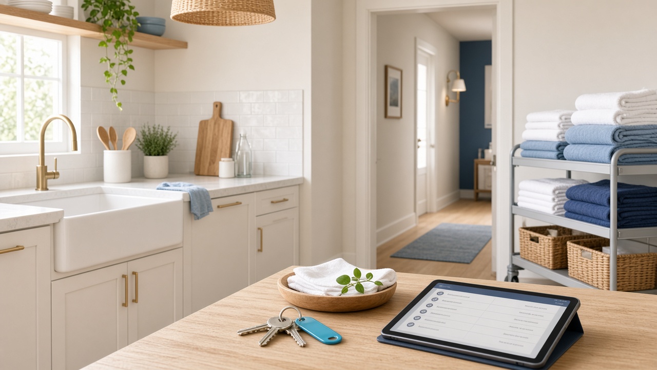 Short-term rental ready for the next guest after housekeeping
